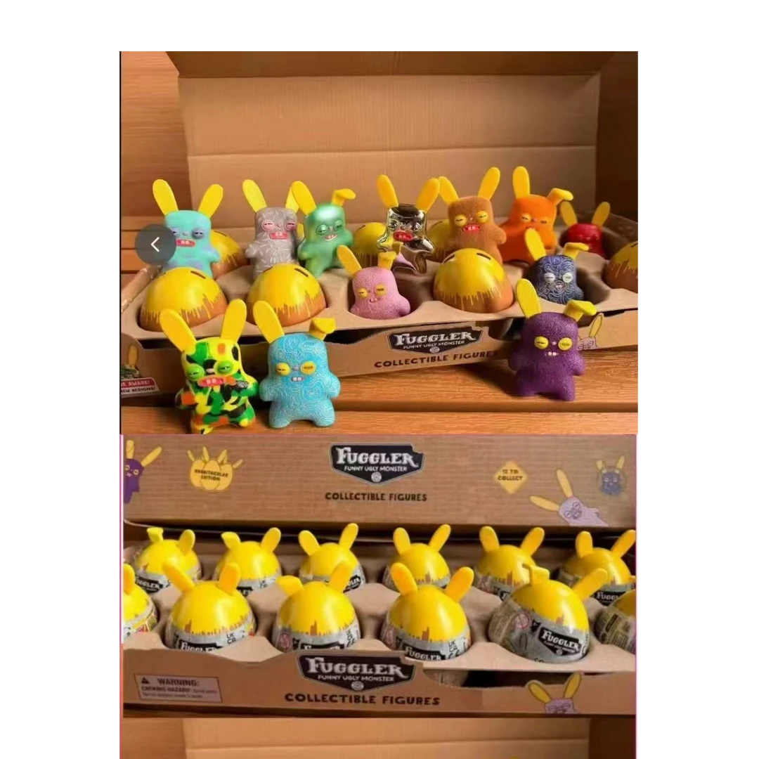 正品Fuggler公仔蛋壳系列盲盒潮玩周边手办可爱公仔桌面摆件