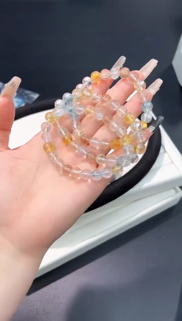 未镶嵌手串托帕石59c多样性发其一【1条】默认微瑕