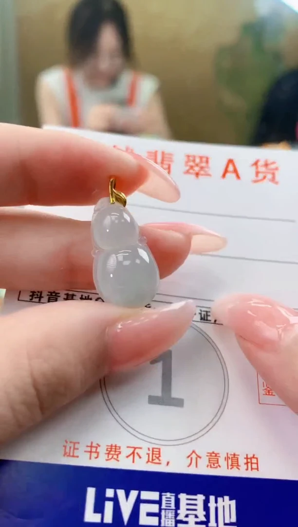 颈饰未镶嵌翡翠天然A货翡翠挂件