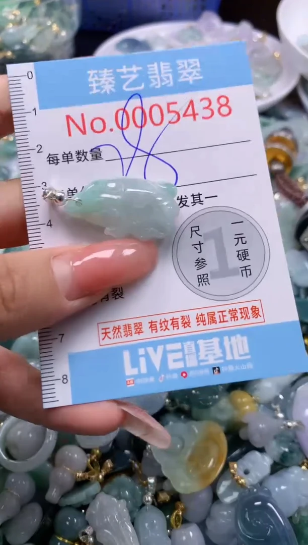 翡翠未镶嵌颈饰5438