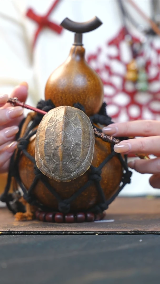 【闪购商品】RT164大漆酒葫芦不包手串及旋转底座