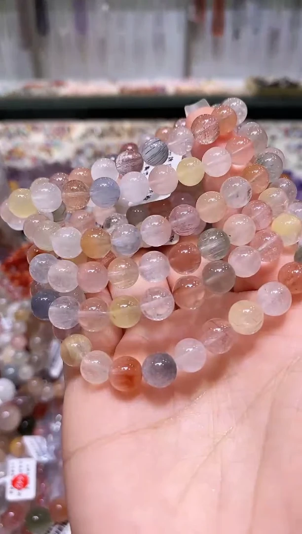 未镶嵌手链水晶多样性发其一兔毛7.5+