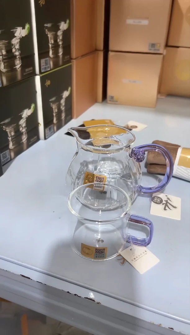 【闪购商品】莲君茶海浅紫+清禾杯浅紫一只