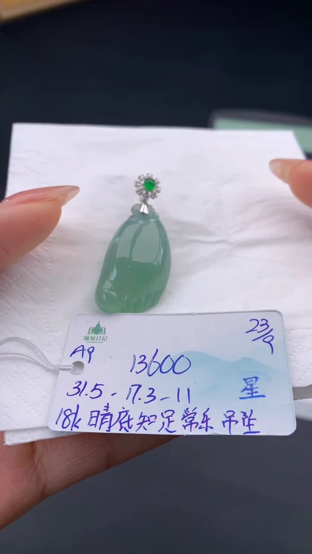 吊坠(不含链)未镶嵌翡翠自带#送人#，联系客服核对地址~