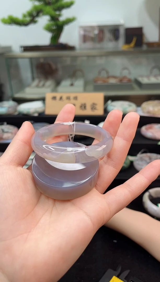 未镶嵌手镯石英质玉55圈口（赠品镯心）6450571