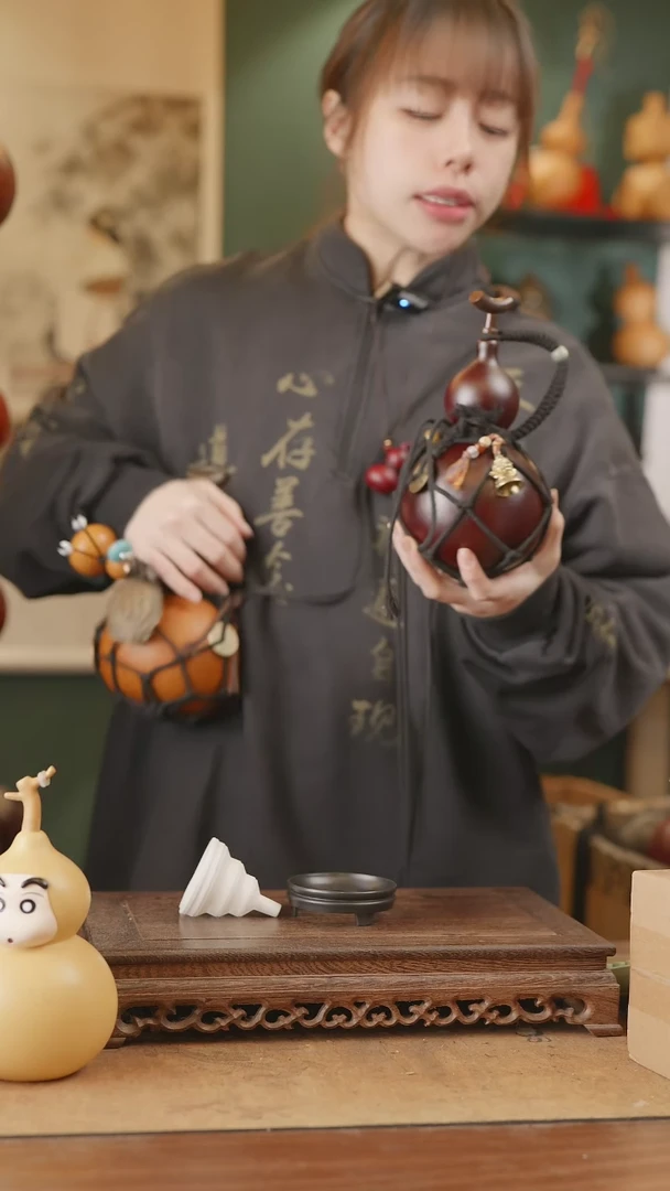 【闪购商品】151号精品天然大漆工艺防渗内胆酒葫芦~