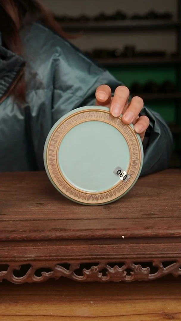 杯060号天青重工杯垫微微不完美