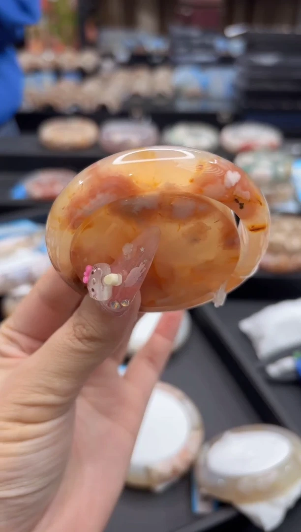 未镶嵌手镯石英质玉257(56圈赠送镯心)