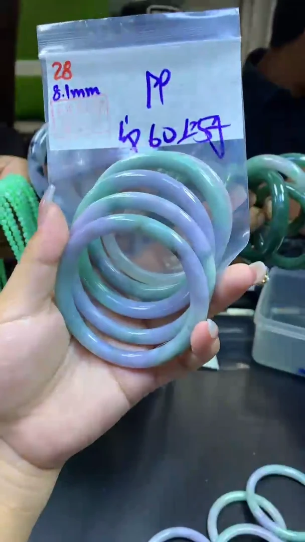 定制翡翠未镶嵌28手镯60纹+99元+多样性拍一发一