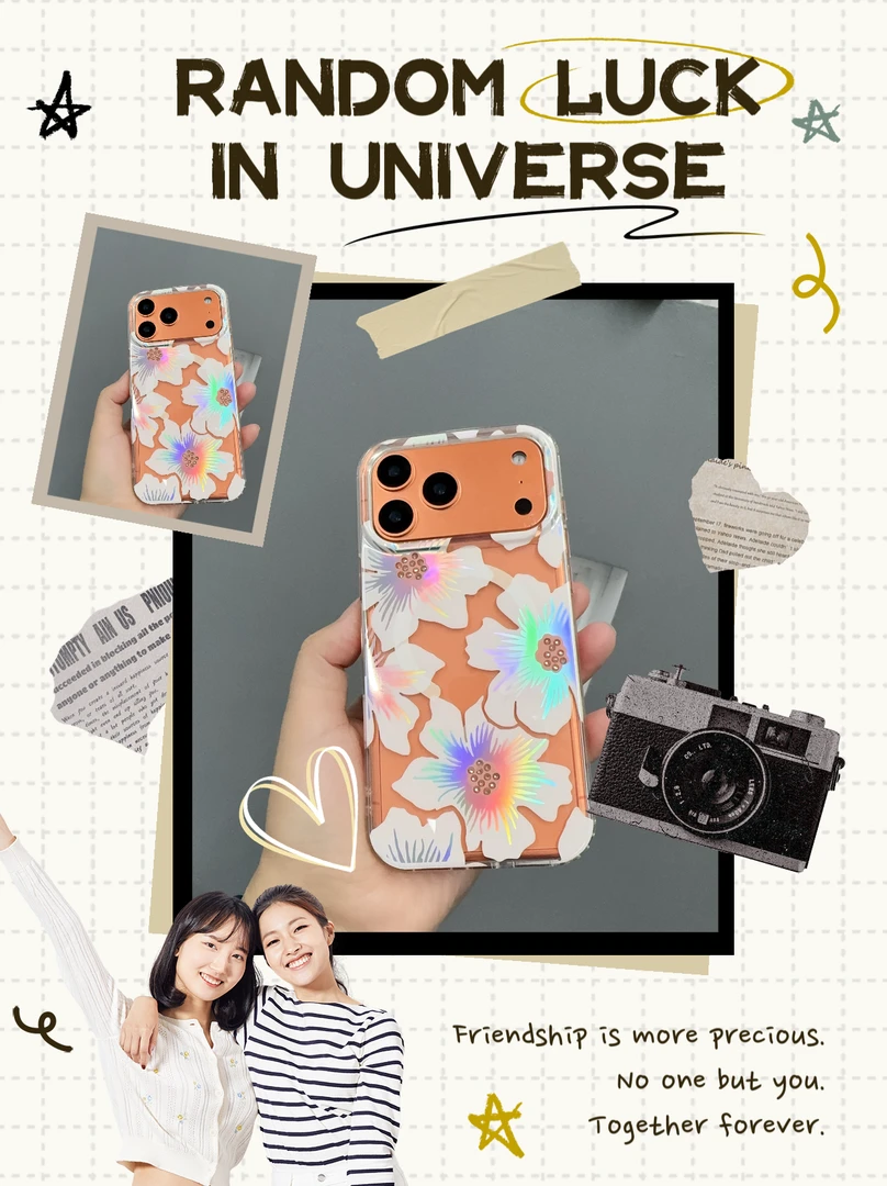 克瑞斯 百合花 磁吸 透明 手机壳