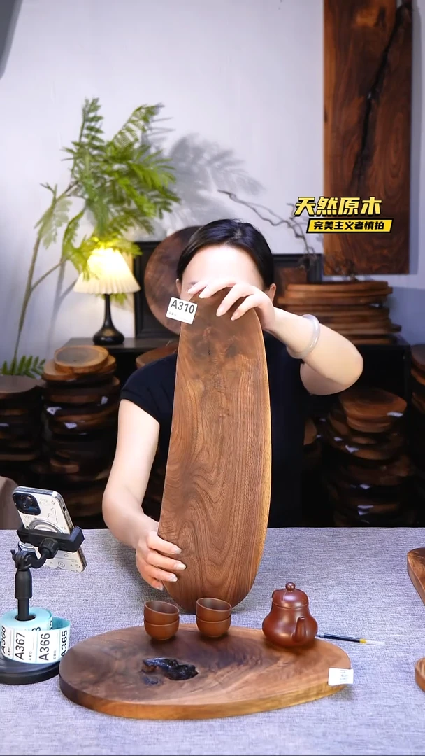 木北美黑胡桃原木.干裂疤结不属于商品质量问题完美主义者慎拍