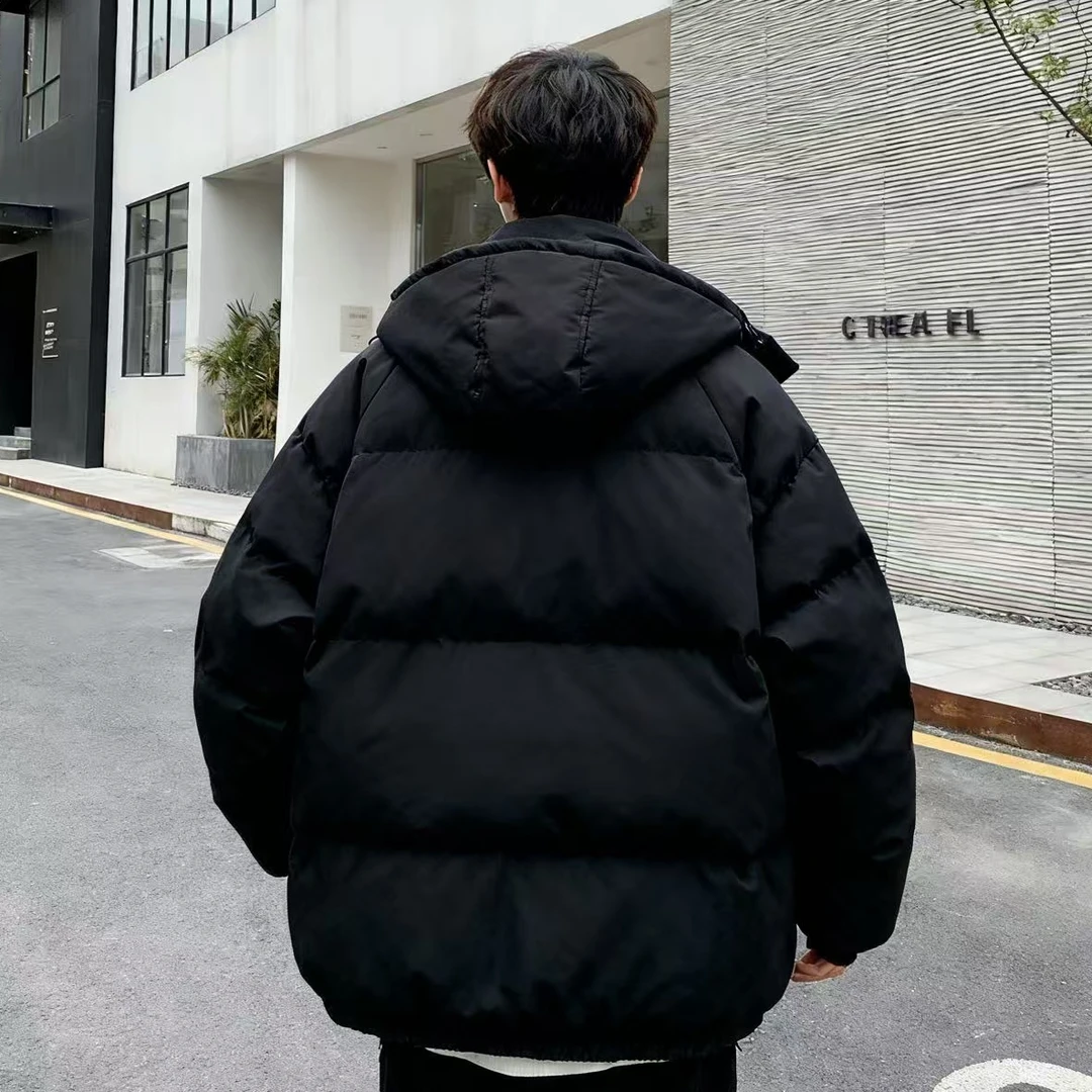 08美版96北北家男女同款新款时尚立领拼接羽绒衣