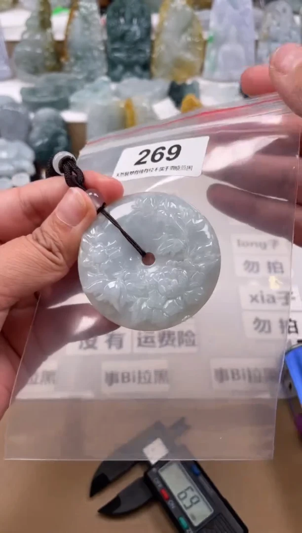 【闪购商品】翡翠颈饰未镶嵌天然缅甸A货翡翠269