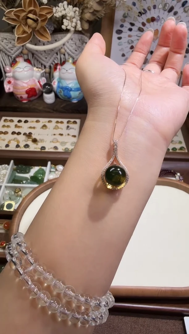 水晶摆件未镶嵌吊坠