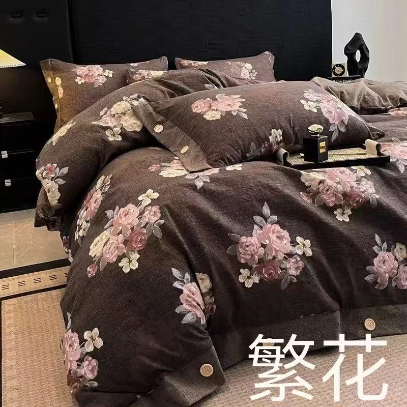 【高货清仓】高端原麻四件套-繁花