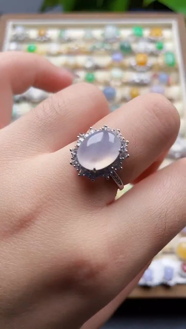 银S925镶嵌戒指翡翠121