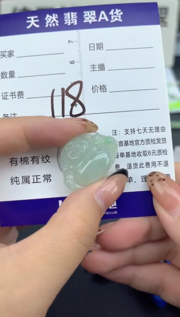 颈饰未镶嵌翡翠天然A货缅甸翡翠