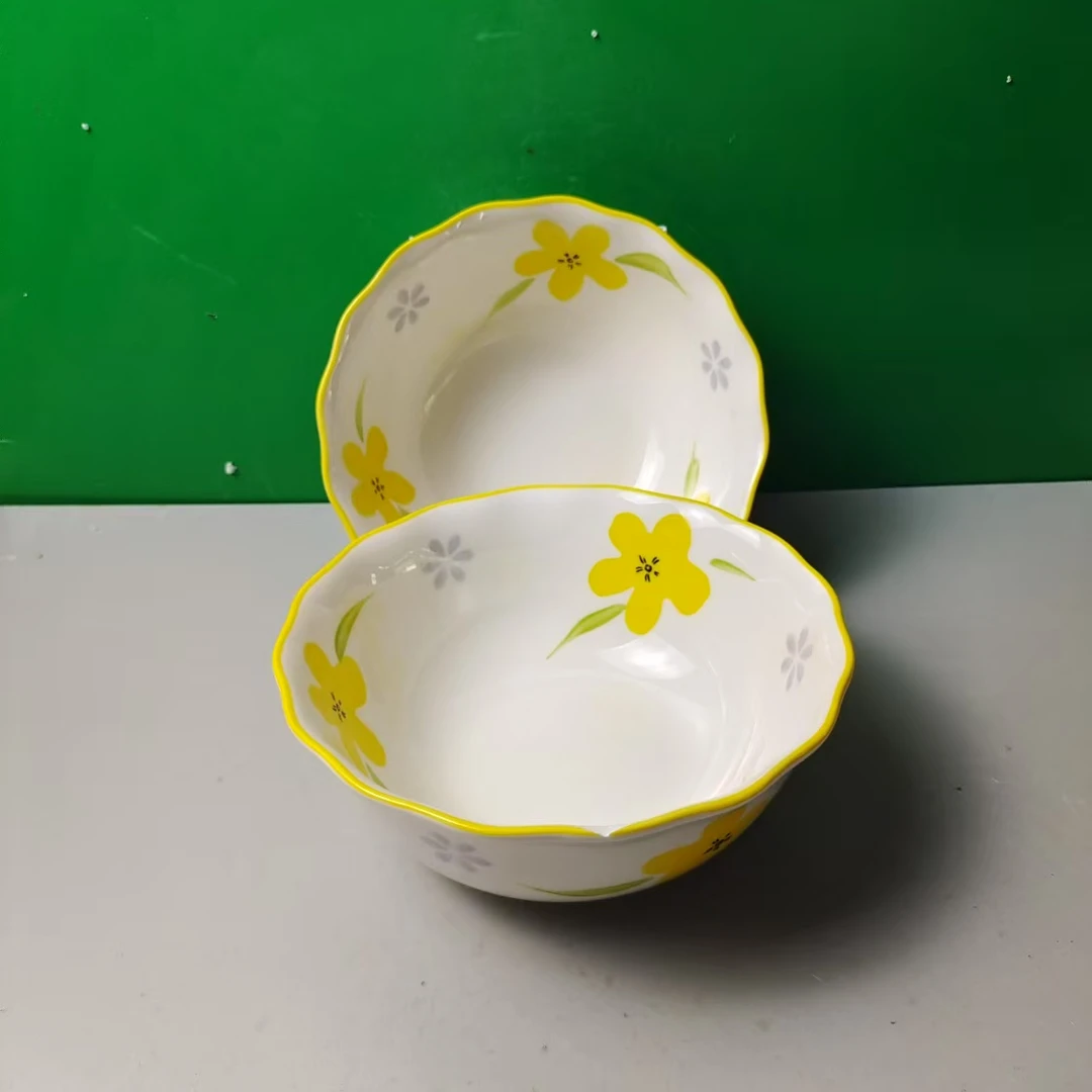 M801 碗2个，微瑕（口径18，高7）陶瓷餐具 D2