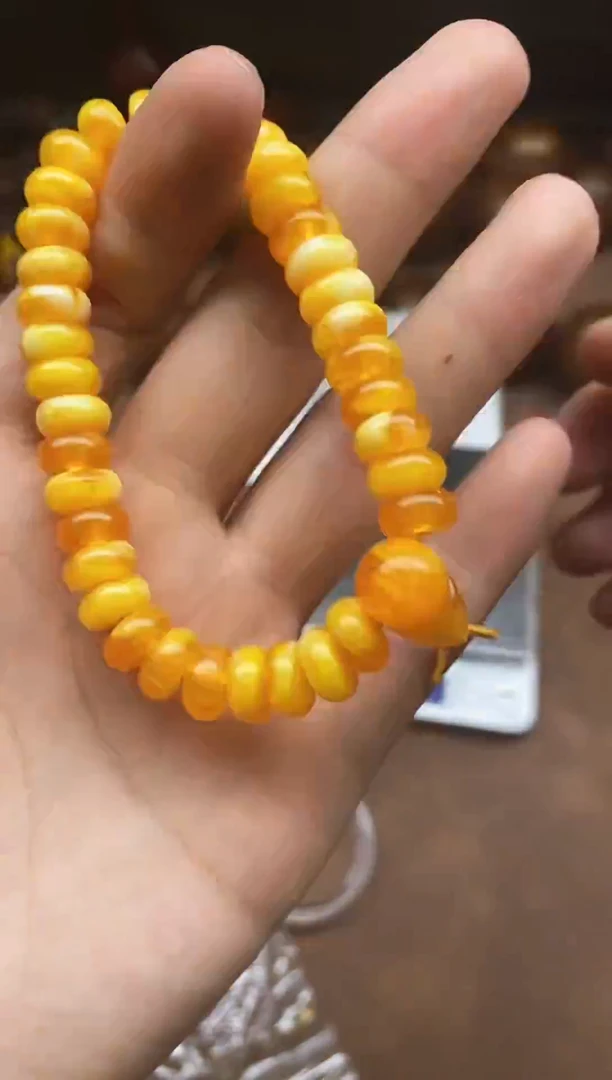 非金属无俄罗斯特色磨砂橘皮珠串多样性发货