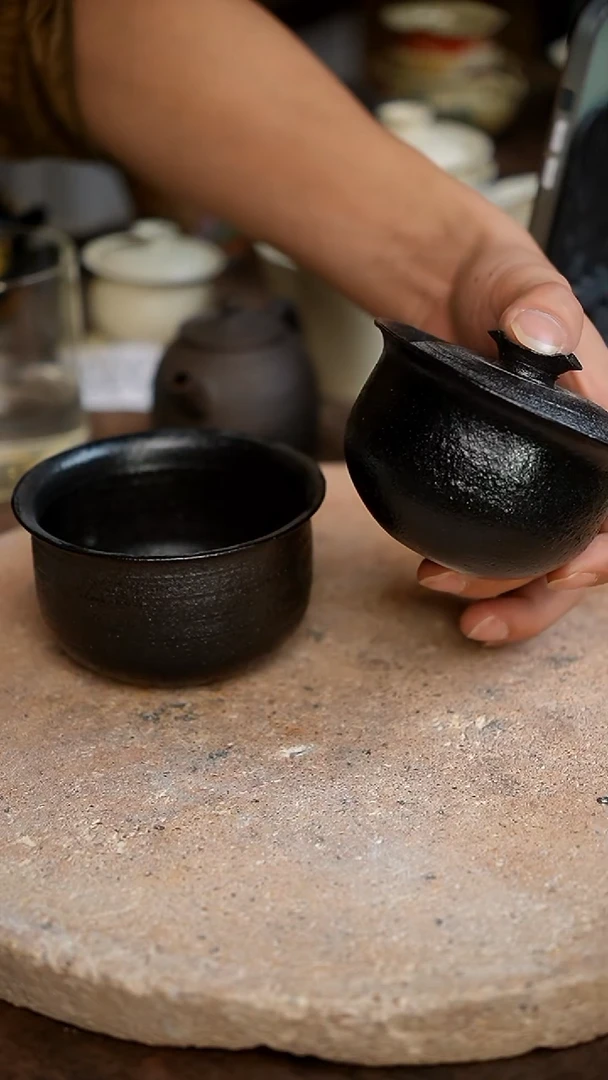 茶杯紫砂侘寂风原创手作395