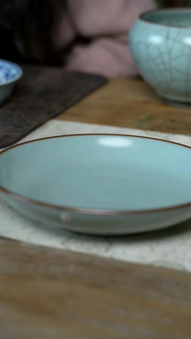 【闪购商品】/C37汝釉素面壶承-微特