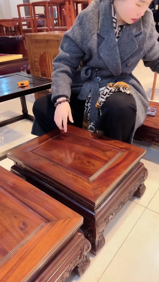 【闪购商品】非洲酸枝木飘窗几炕几（高26）