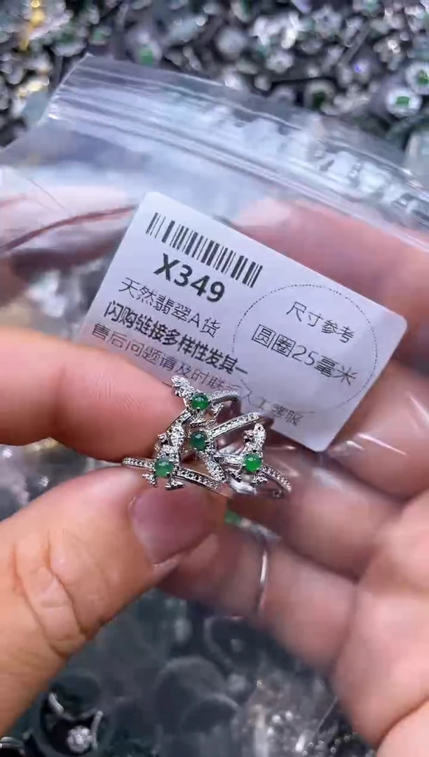 【闪购商品】翡翠颈饰未镶嵌X349戒指 多样性发其二