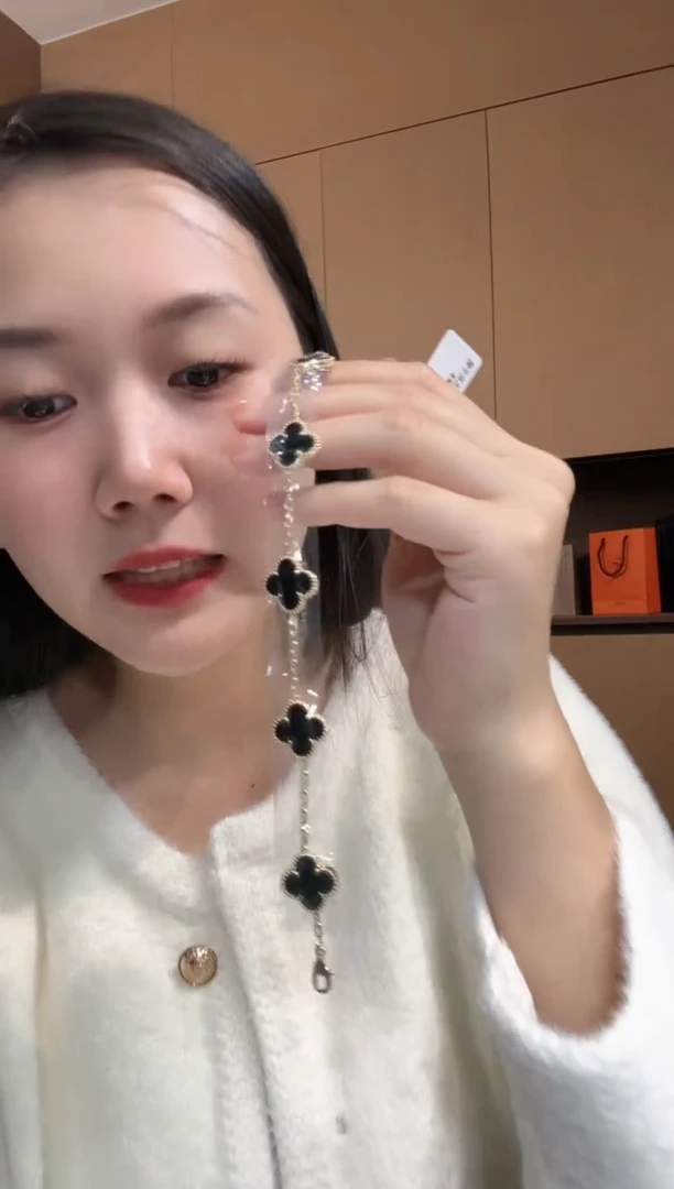 【闪购商品】玛瑙/玉髓手链18K金镶嵌 红色k白，五花手链GHJ