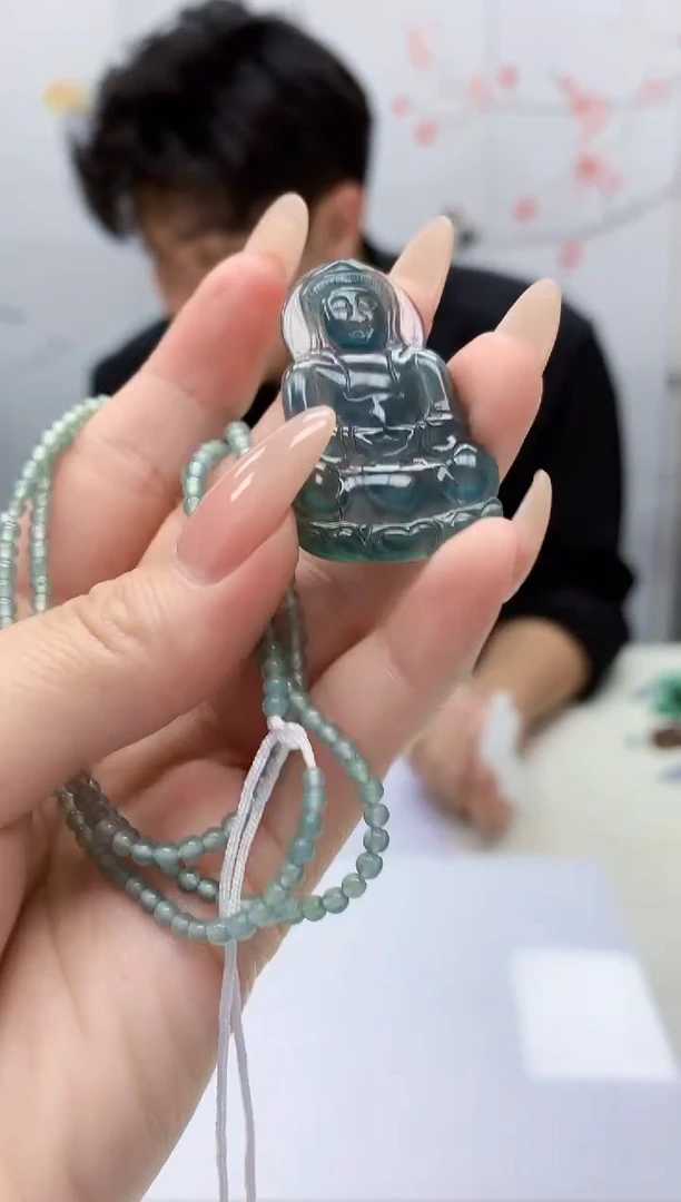 【闪购商品】定制翡翠未镶嵌5145jj-毛货挂件99赠珠链