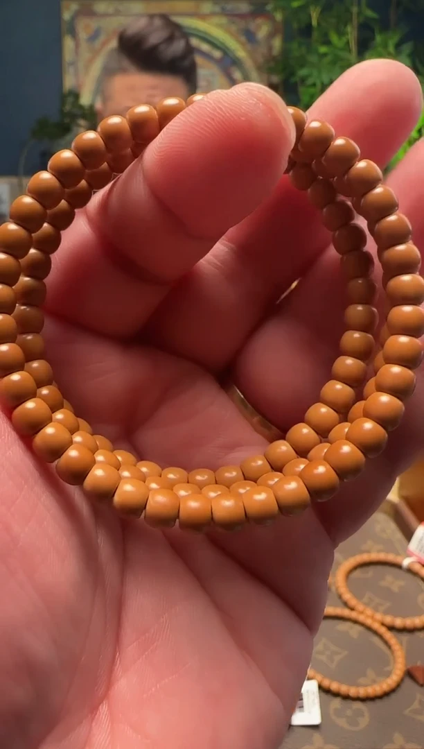 手串橄榄核老挝核尖单圈手串5.5mm