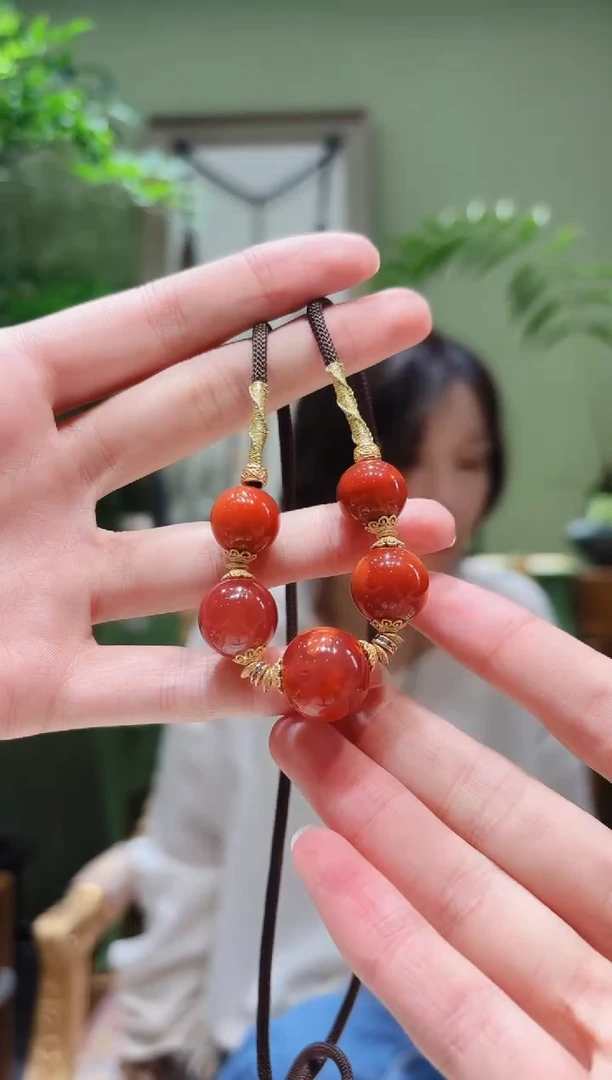 未镶嵌项链南红玛瑙南红绳编项链Z