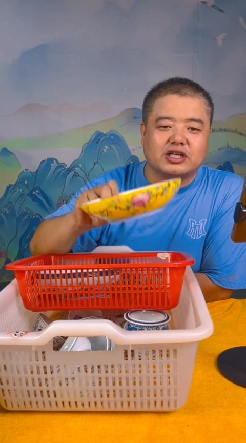 摆件景德镇陶瓷青花摆件44