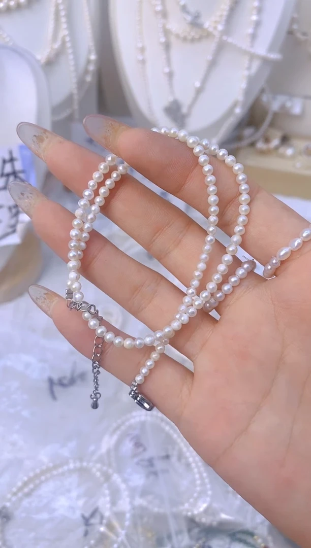 颈饰未镶嵌淡水珍珠74.K