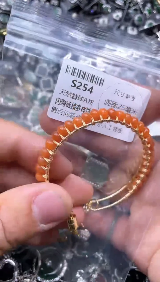 【闪购商品】翡翠颈饰未镶嵌S254半镯