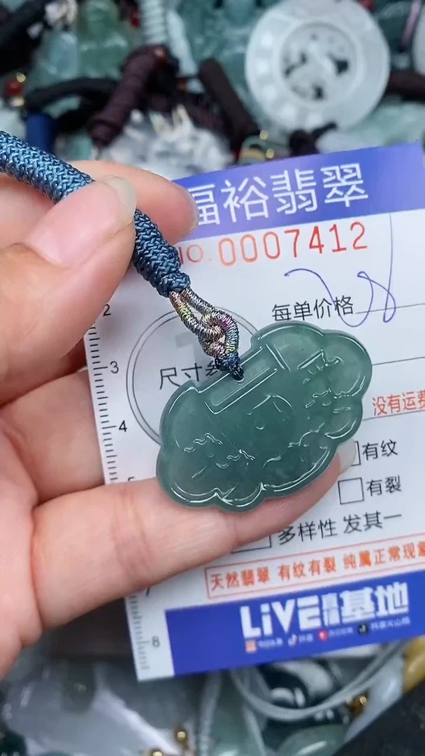 翡翠未镶嵌颈饰...0007412