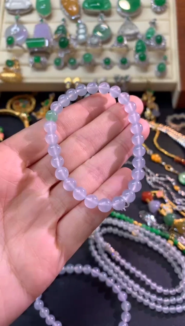 未镶嵌手串翡翠手串|12000+600