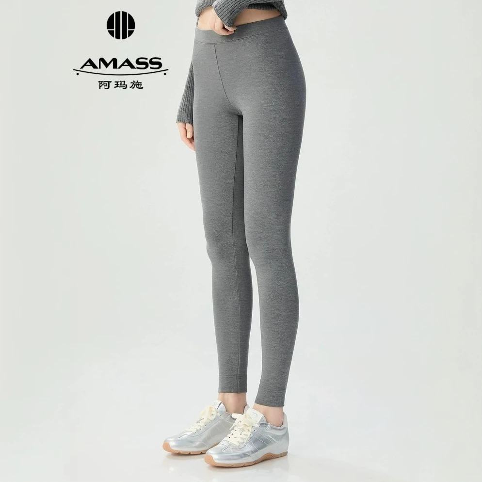 AMASS/阿玛施新款女装百搭气质弹力鲨鱼裤修身显瘦打显瘦收腹女