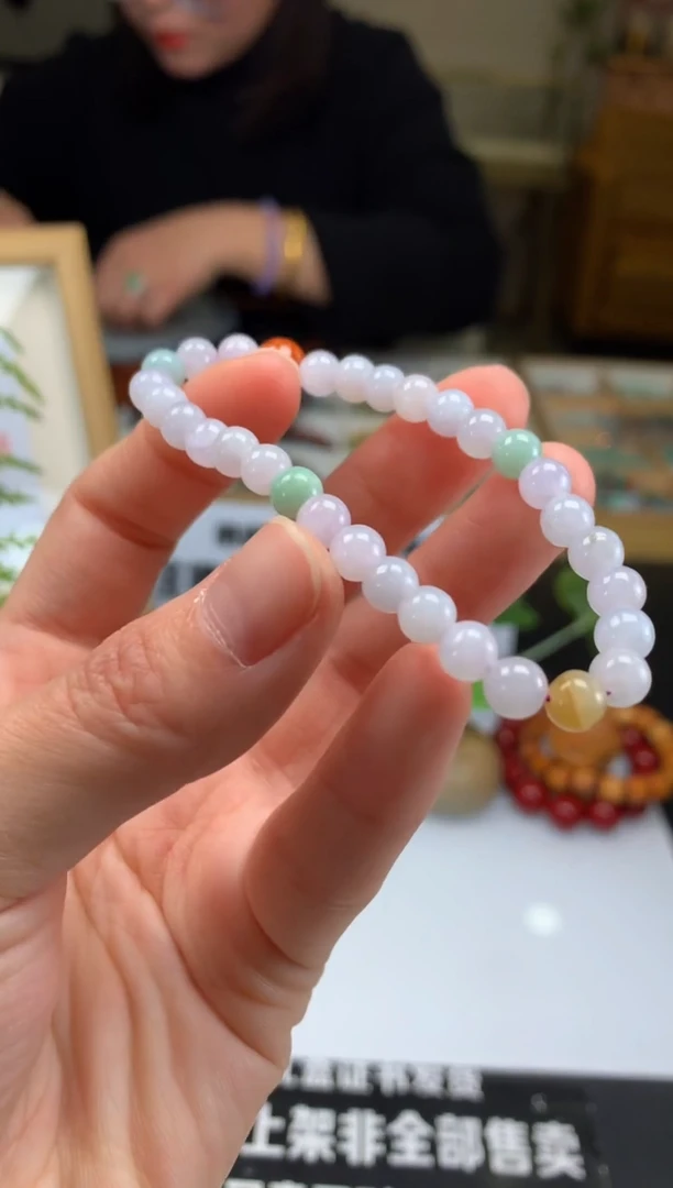 【闪购商品】定制翡翠未镶嵌珠串-90099