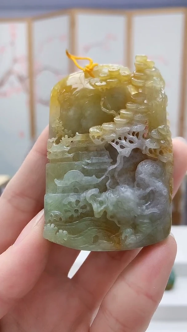 未镶嵌定制翡翠5129ry-毛货挂件42