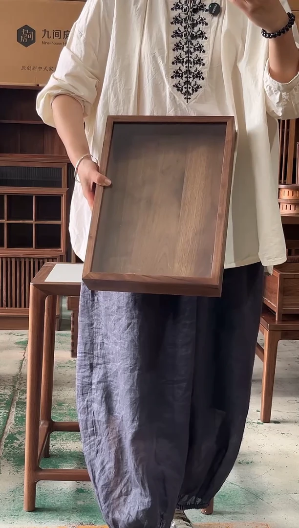 木（非红木类）班*单层玻璃陈列盒