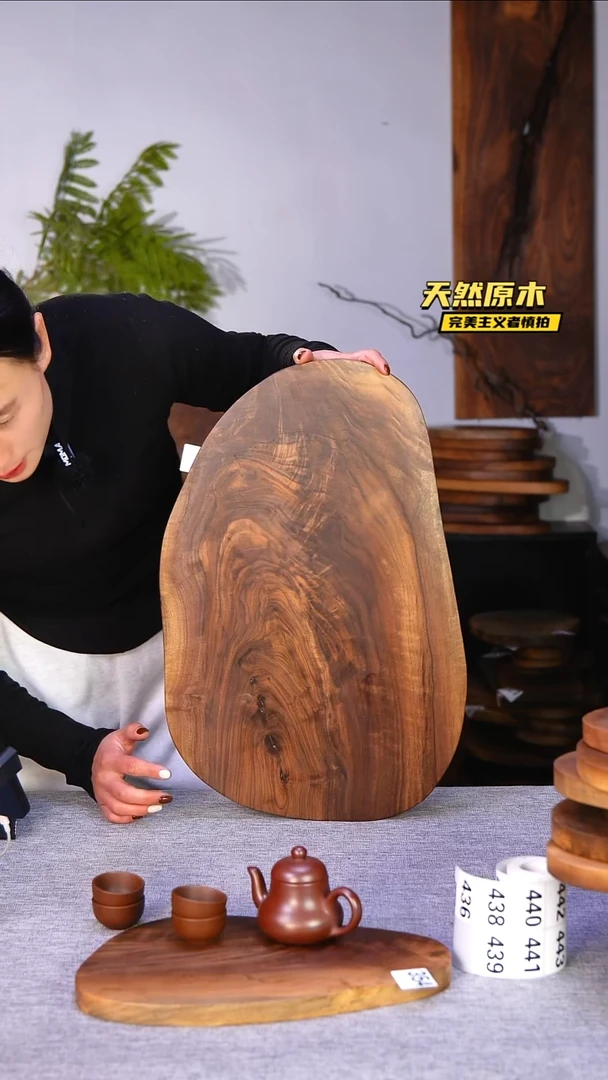 木北美黑胡桃原木.干裂疤结不属于商品质量问题完美主义者慎拍