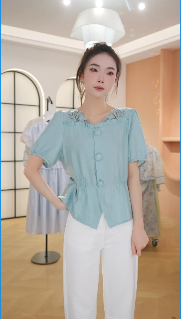 【赠送运费险】Z8313夏衬衣女士高端时尚洋气百搭宽松拼接衬衫女