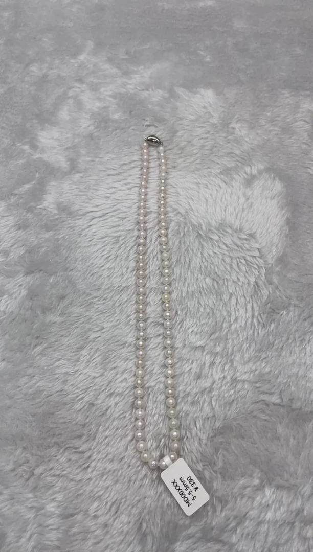 项链银S925镶嵌海水珍珠AK5-5.5mm