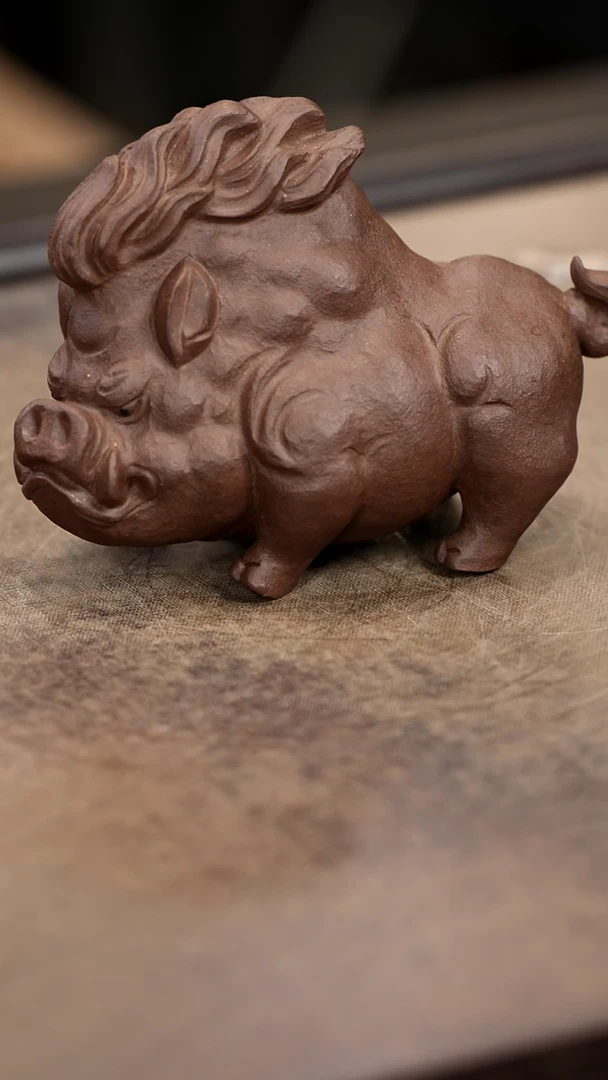 紫砂茶宠紫砂野猪