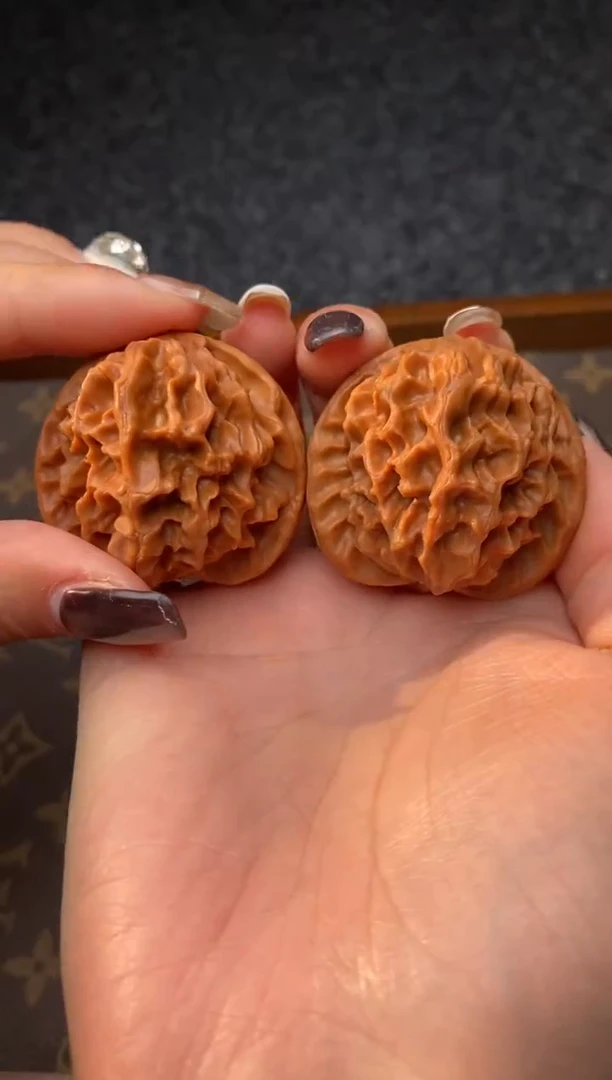 把件文玩核桃b338号43尺龙鳞