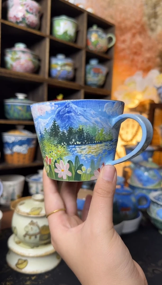 石一雪山阿勒泰马克杯