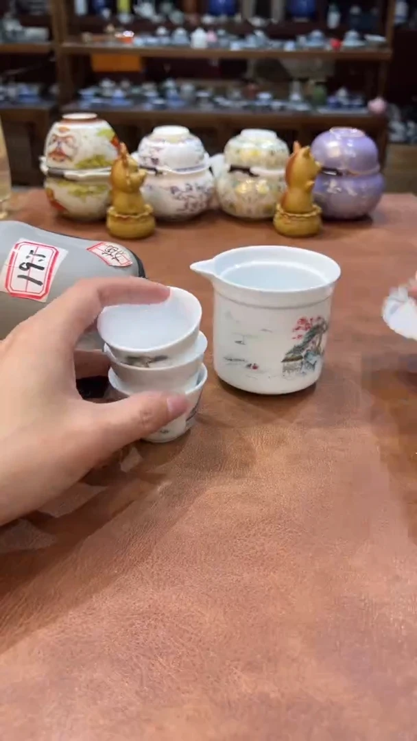 真的很便宜会开片的旅行茶具