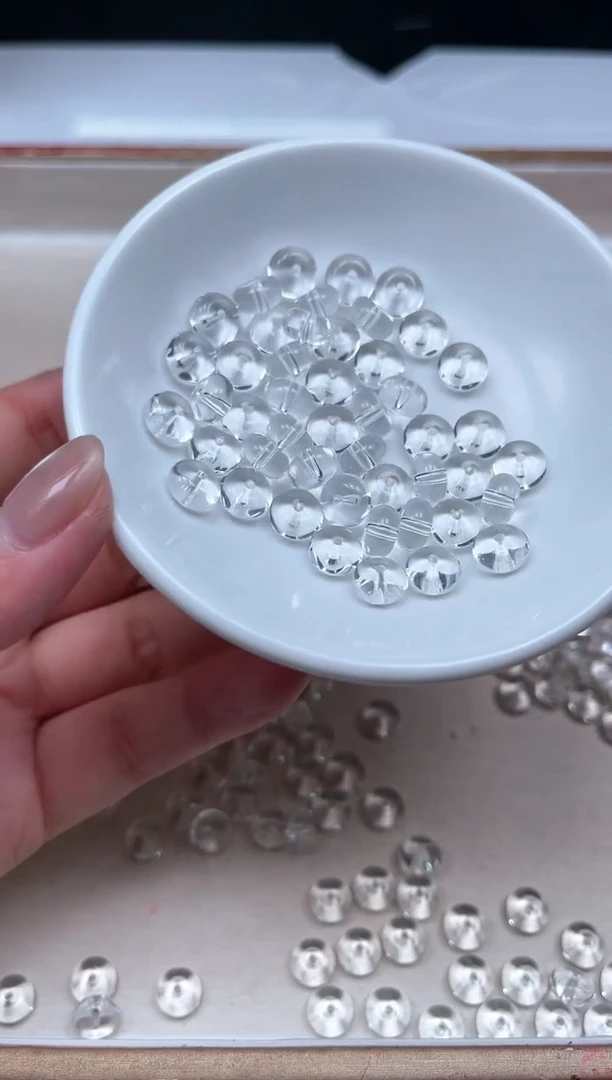 未镶嵌颈饰水晶D648白水晶5*8mm20颗9.9元