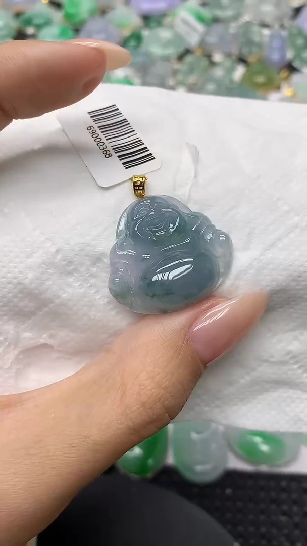 颈饰18K金镶嵌翡翠11111111111