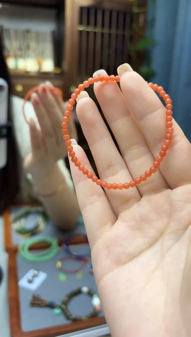 未镶嵌南红玛瑙挂件南红小米珠手串LP